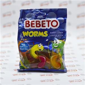 پاستیل میوه ای ببتو BEBETO مدل WORMS