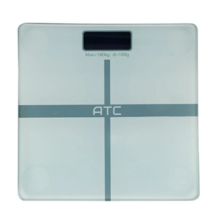 ترازوی وزن کشی بدنسازی شیشه ای دیجیتال AT-300 ATC | سفید