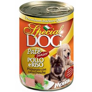 کنسرو سگ اسپشیال داگ مدل Pate Junior Chicken & Rice-01069  با طعم مرغ و برنج وزن 400 گرم Special Dog Pate Junior Chicken & Rice-01069 Dog Food