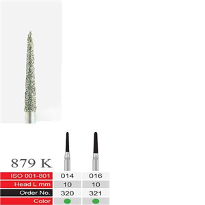 فرز الماسی دسته نقره ای BTM مدل Torpedo tapered 879K