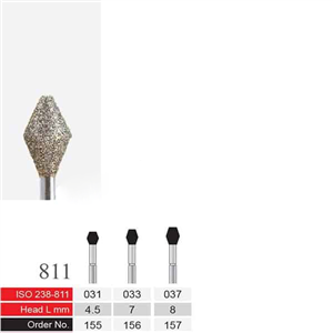 فرز الماسی دسته نقره ای BTM مدل Double Conical 811