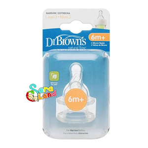 سر شیشه دکتر براون Dr Brown’s دهانه کلاسیک  6 ماه تکی جعبه باز