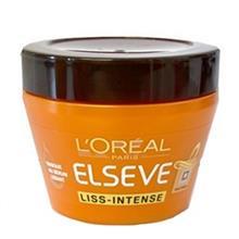 ماسک صاف کننده موهای فر لورآل Elseve مدل Liss Intense حجم 300 میلی لیتر LOreal Elseve Liss Intense Hair Mask 300ml