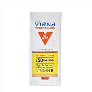 کرم ضد آفتاب ویانا بدون رنگ spf50