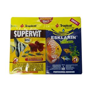 غذا خشک ماهی تروپیکال مدل سوپرویت و محلول اسکرا وزن 12 گرم 