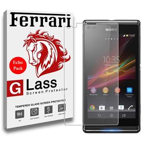 محافظ صفحه نمایش گلس فراری مدل Ultra Clear Crystal مناسب برای گوشی موبایل سونی Xperia L پک تک عددی