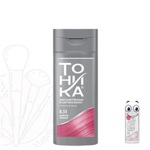 شامپو رنگ مو تونیکا اصل شماره 8.53 صورتی اسموکی رنگساژ TONIKA HAIR COLOR SHAMPOO 