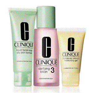 پک مراقبت 3 مرحله ای از پوست مختلط تا چرب کلینیک Clinique 3 Step combination oily skin care