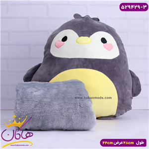 عروسک پتو دار طرح پنگوئن بالشتی | کد 529429/3