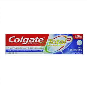 خمیر دندان سفید کننده توتال 12 پرو وایتینگ 75 میل کولگیت colgate 