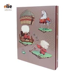 دفتر کلاسور 26 حلقه کلیپس طرح 020 