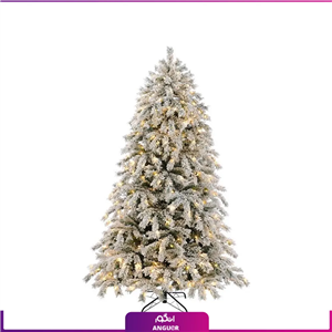 درخت کریسمس برفی به همراه چراغ ال ای دی سایز بزرگ (سال نو میلادی) 