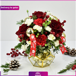دسته گل Christmas Flowers (تحویل در قطر)