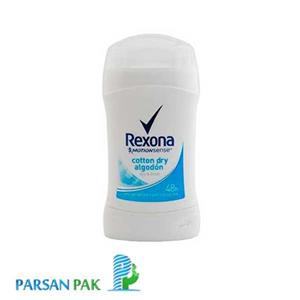 استیک ضد تعریق زنانه رکسونا مدل Cotton حجم 40 میلی لیتر Rexona Stick Deodorant For Women 40ml 