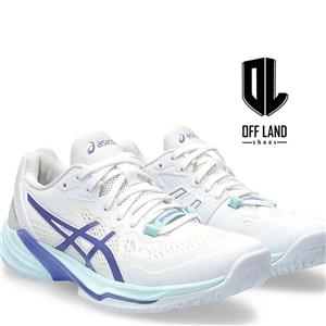 کفش ورزشی سفید آبی اسیکس اسکای الیت Asics Sky Elite