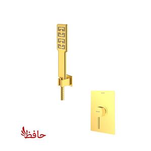 شیر حمام توکار شودر مدل رومر طلایی مات تیپ 2 BRASS 