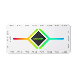 کنترل نورپردازی و سرعت فن گیم مکس V4.0 ARGB HUB PWM WT