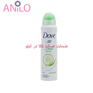 اسپری ضد تعریق زنانه داو مدل Go Fresh حجم 150 میلی لیتر Dove Go Fresh Aerosol Spray 150ml For Women