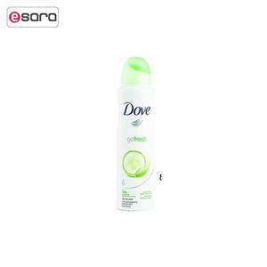 اسپری ضد تعریق زنانه داو مدل Go Fresh حجم 150 میلی لیتر Dove Go Fresh Aerosol Spray 150ml For Women