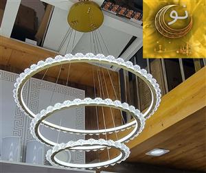 لوستر جدید، لوکس و فوق مدرن آویزی  3 حلقه  کد MAH_F_227