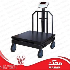 باسکول 1500 کیلویی محک چرخدار سینی 120×120 سانتیمتر
