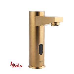 شیر روشویی چشمی راسان مدل ترنم طلایی مات