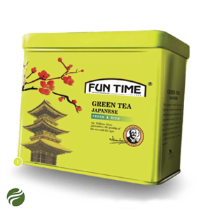 چای سبز ژاپنی قوطی فلزی 200 گرمی فان تایم 