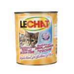 کنسرو گربه لچت مدل Chunks With Tuna & Ocean Fish-08174 با طعم ماهی تن و ماهی اقیانوس وزن 820 گرم