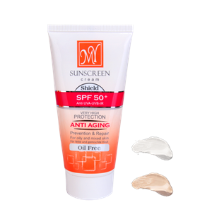 کرم ضد آفتاب ضد چروک SPF50 فاقد چربی مای		 MY Anti Aging Oil Free Shield SPF50 Sunscreen Cream