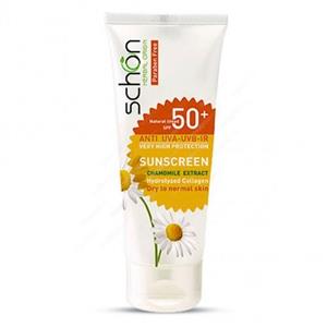 کرم ضد آفتاب شون SPF 50 رنگی طبیعی مناسب پوست های معمولی تا خشک Schon Natural Tinted Oil Free Sunscreen SPF50+