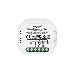 ماژول دیمر دو کانال هوشمند زیگبی MOES مدل 100W*2