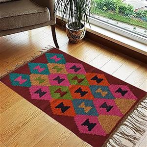 گلیم اتاق خواب پشمی 1 یک متری