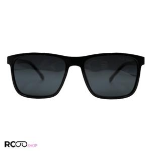 عینک آفتابی پلاریزه با فریم مشکی رنگ و مستطیلی شکل برند HUGO BOSS مدل 9529-1 