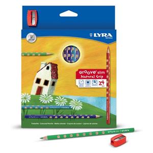 مداد رنگی 24 رنگ لیرا مدل Groove Slim