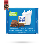 شکلات تخته ای ریتر اسپرت Ritter sport مدل شکلات شیری فوق العاده خوب extra fijne melkchocolade وزن 100 گرم