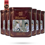 چای قوطی بارمال bharmal مدل سیلان ممتاز exclusive ceylon وزن 454 گرم بسته 6 عددی