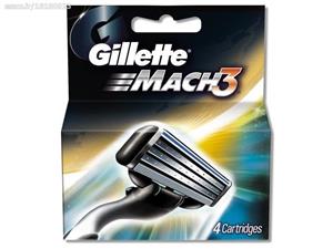 تیغ یدک ‏4 عددی ژیلت مدل Mach 3 Turbo Gillette Shaving Blades Pack of 