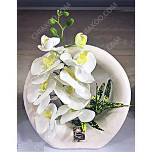 گل مصنوعی ارکیده گلدان انگشتری