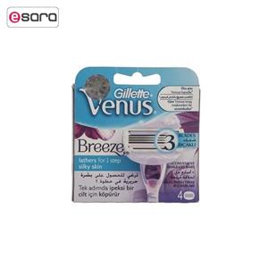تیغ یدک ‏4 عددی ژیلت مدل Venus Breeze Gillette Venus Breeze Cartridges Pack of 4