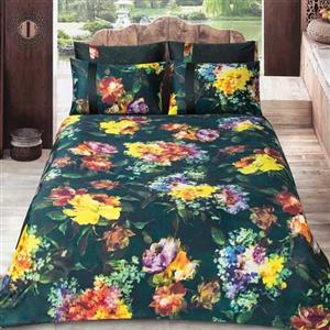 نیم ست ملحفه دونفره عرض160 ساتن طرح اسپرینگ