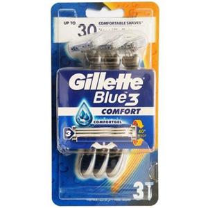 خود تراش ‏ژیلت مدل بلو تری 3 عددی  Gillette Blue3 Comfort Blades Pack of 3