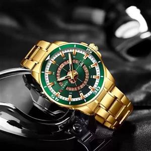 ساعت مچی عقربه ای مردانه کارن طلایی سبز کد RS-417