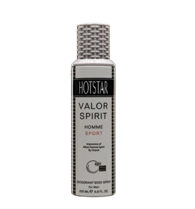 اسپری دئودورانت مردانه هات استار مدل Valor Spirit حجم 200 میلی لیتر