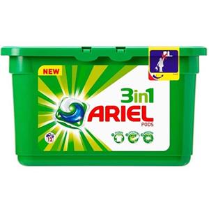 قرص ماشین لباسشویی 3in1 آریل Ariel بسته 12 عددی 