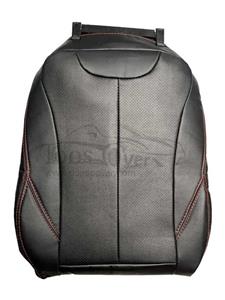 روکش صندلی لاماری ایما چرم خارجی مشکی دوخت قرمز