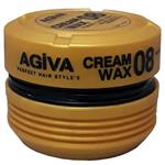 واکس مو آگیوا شماره 8 براق کننده و حالت دهنده قوی 08 Agiva Cream Wax