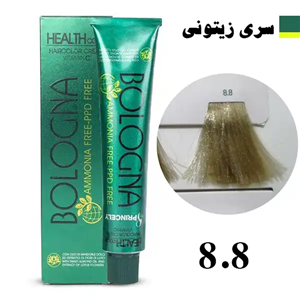 رنگ مو بدون آمونیاک بلونیا سری زیتونی شماره 8.8 Bologna 