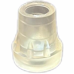 پاشنه عصا شفاف قطر 18 میل پاشنه ی عصا ژله ای لاستیک ته عصا