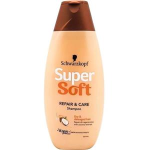شامپو سوپر سافت SCHWARZKOPF ترمیم کننده مدل نارگیل و شی باتر حجم 400 میل
