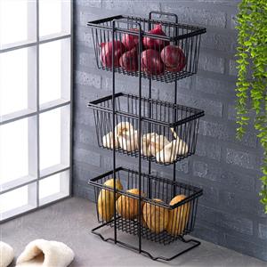 جا سیب زمینی پیاز سه طبقه مانیا مدل مستطیلی کد 109331